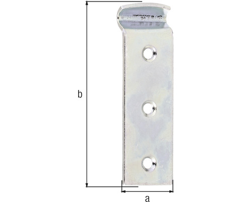 Sluithaak voor doossluiting type D 25 x 83 mm, verzinkt, dikfilm gepassiveerd