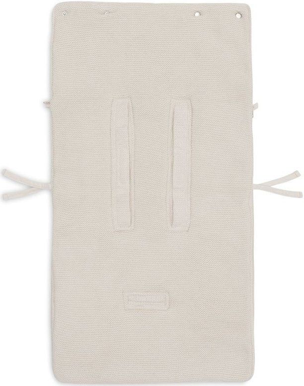Jollein - Basic Knit - Voetenzak - Oatmeal - Geschikt voor 3- of 5-puntsgordel