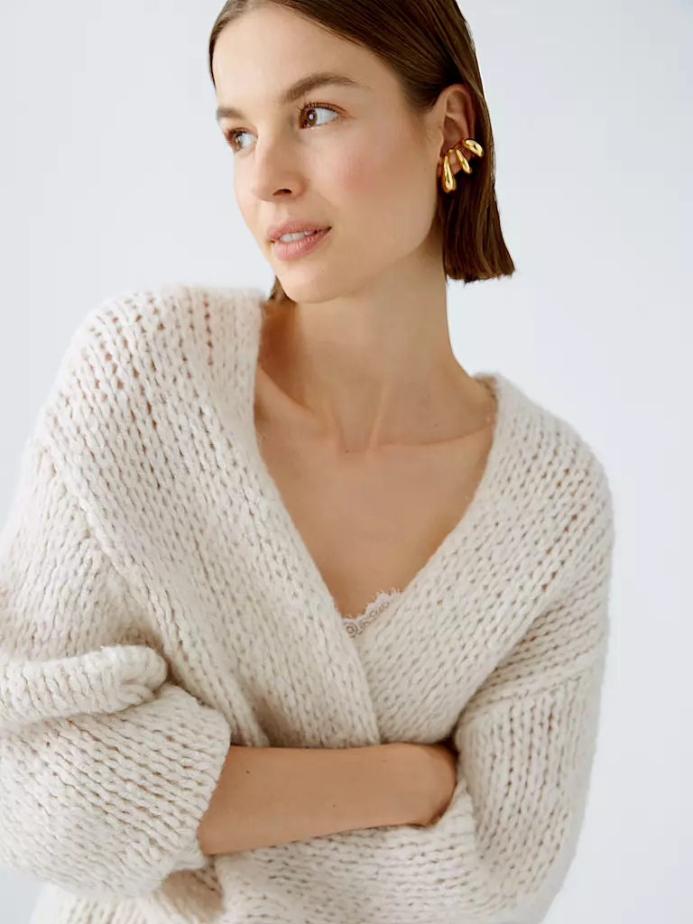 OUÍ Strickjacke beige