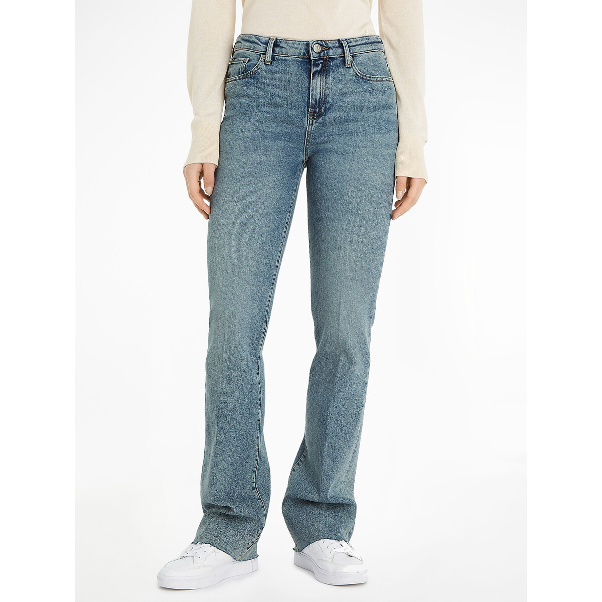 TOMMY HILFIGER<br>Calça jeans boca de sino degradê