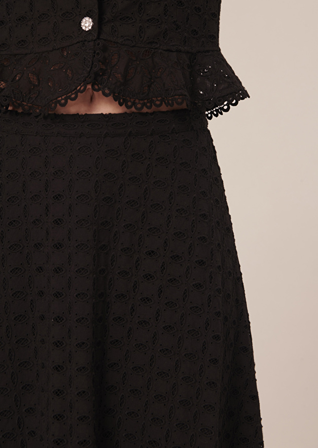 Jupe Juilletnoire en tulle plissé