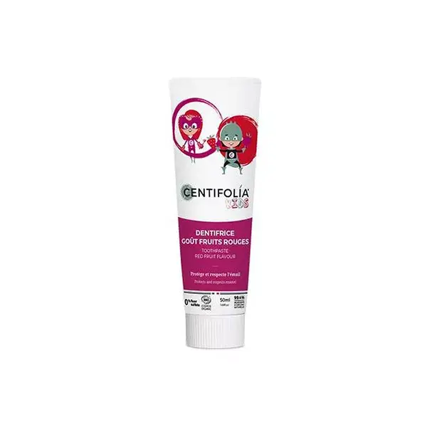 Creme dental infantil Centifolia com sabor de frutas vermelhas orgânicas, 75ml