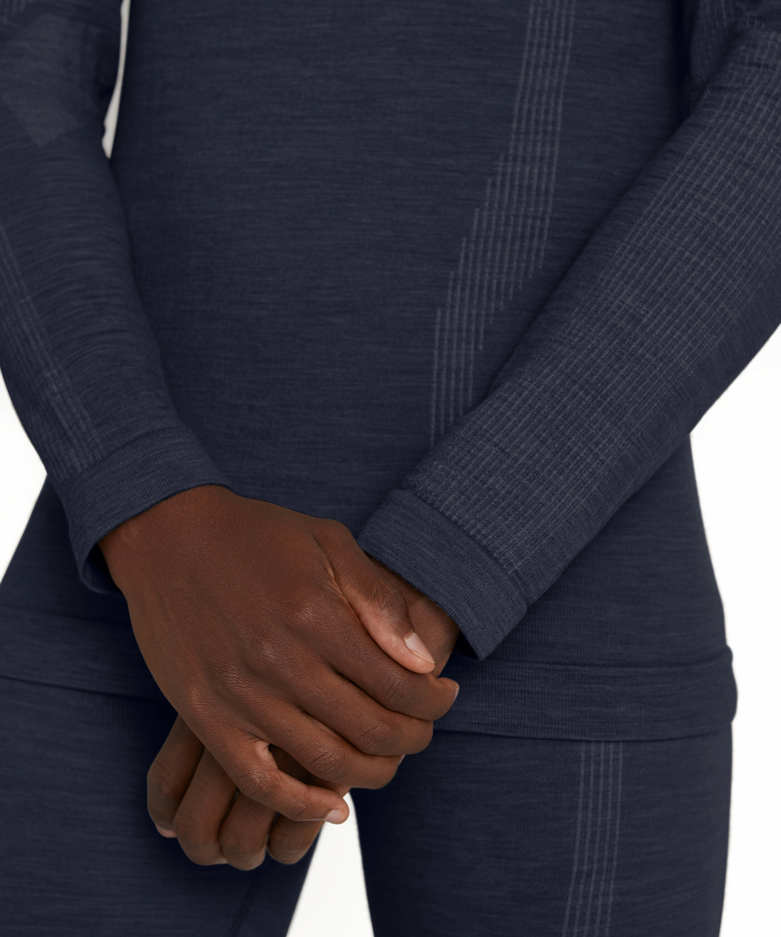 Falke Wool-Tech Longsleeve Zip Space Blue