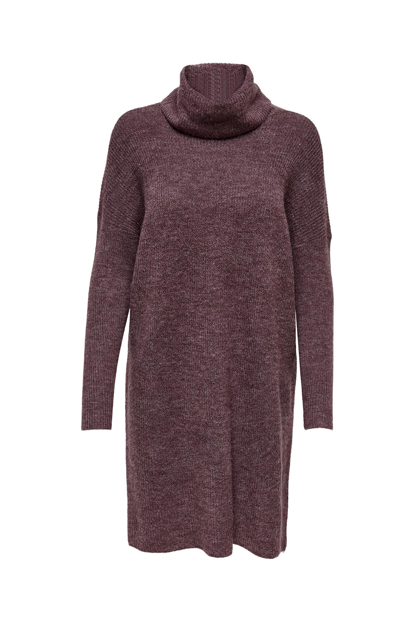 Vestido curto com gola alta