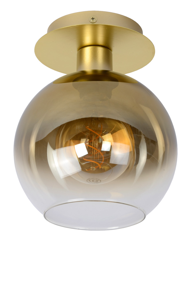 Lucide Marius plafondlamp 20cm 1x E27 goud mat