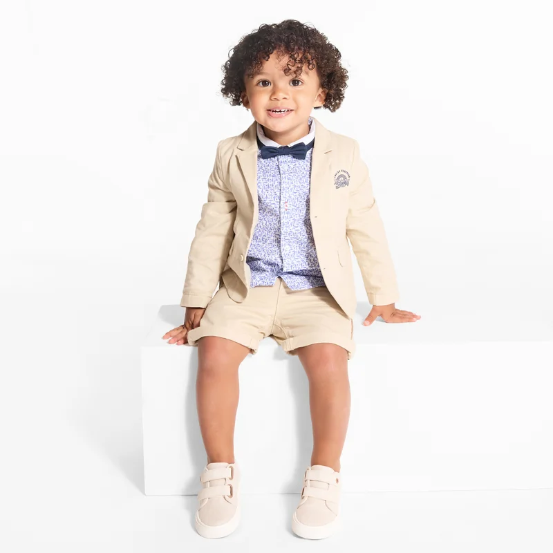 Chemise modulable bateaux bleu bébé garçon Bleu
