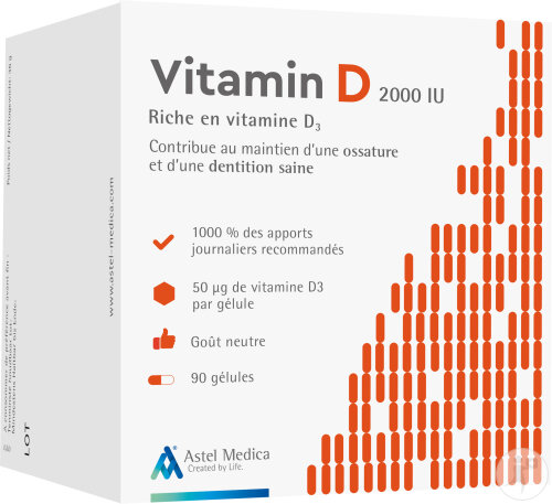 Vitamine D 2000IU Gélules 90