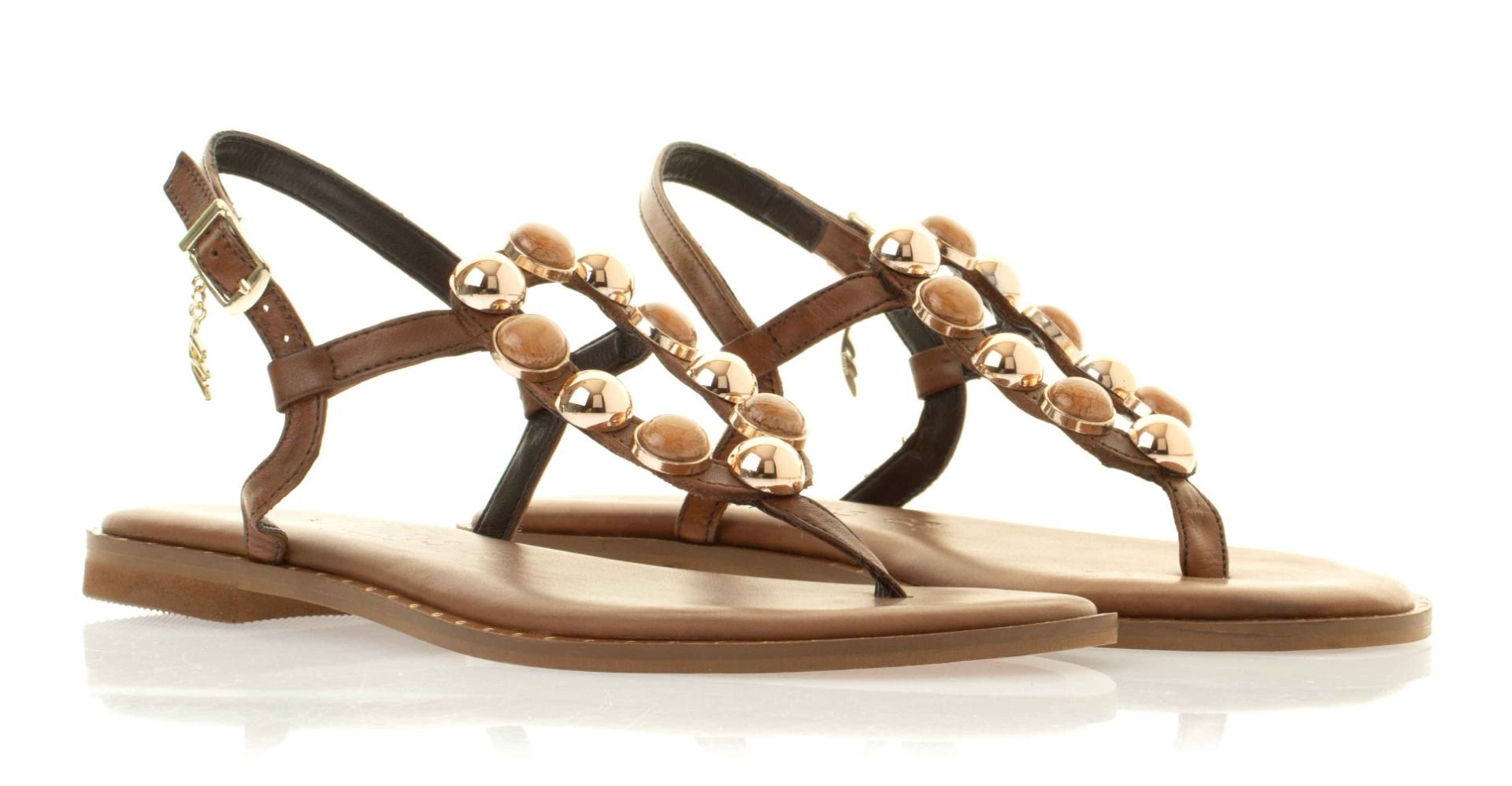 Caryatis Leather Sandals