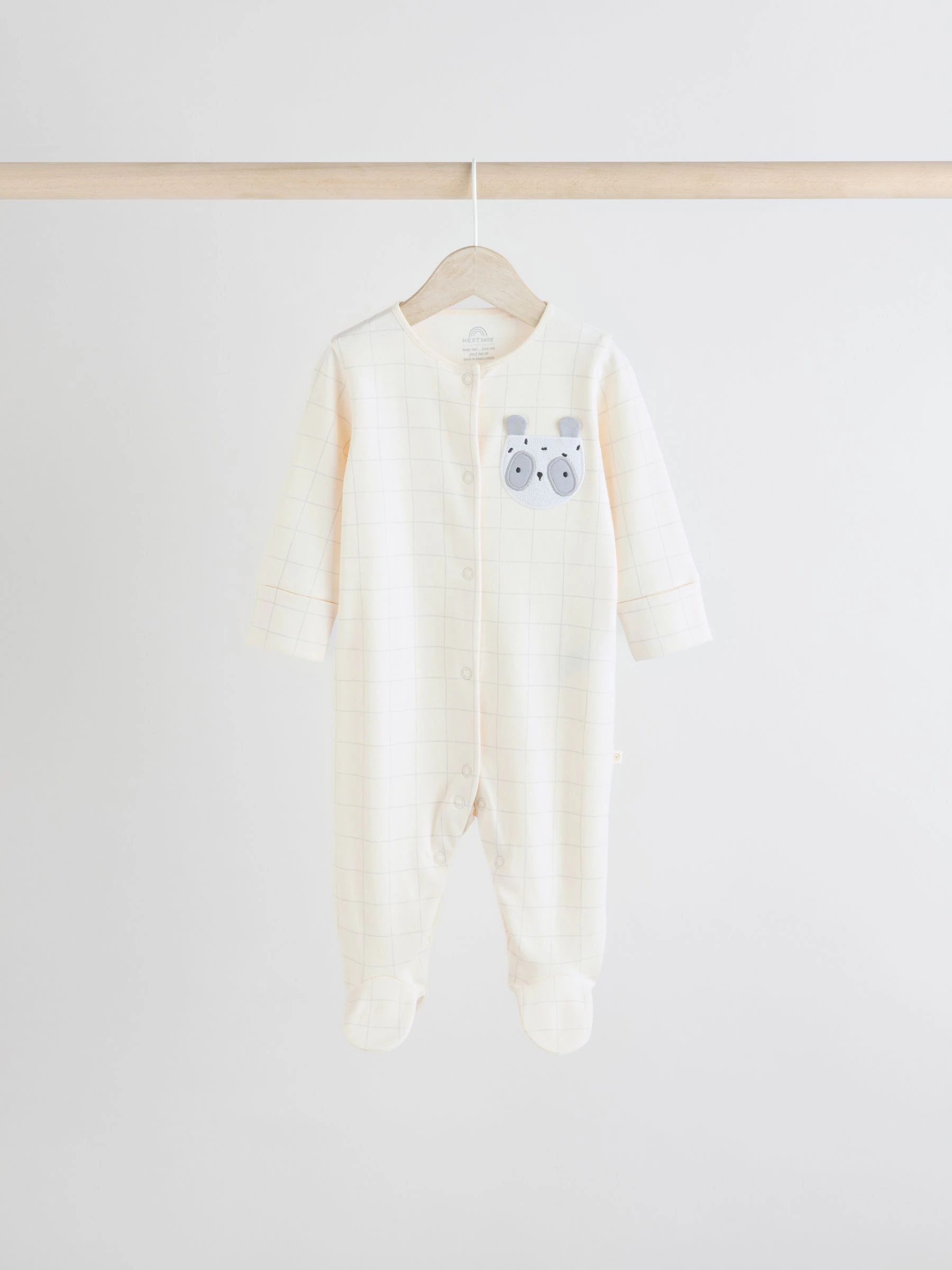 Multi - Verpakking van 4 babypyjama's met dierenprint van 100% katoen (0 mnd - 2 jr)