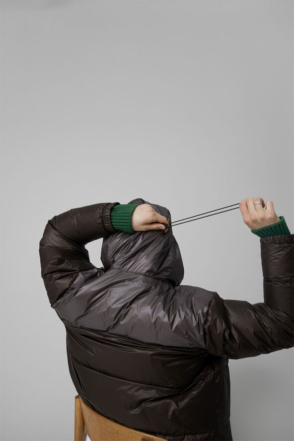 Forét GRAIN REVERSIBLE PUFFER JACKET Brown