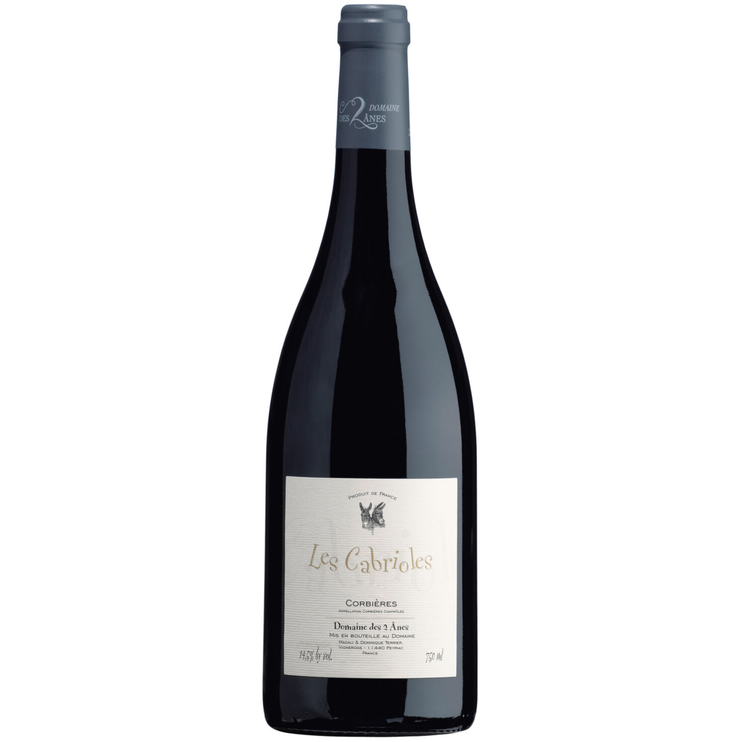 Languedoc AOC Les Cabrioles Coribières Domaine de 2 Anes -75cl