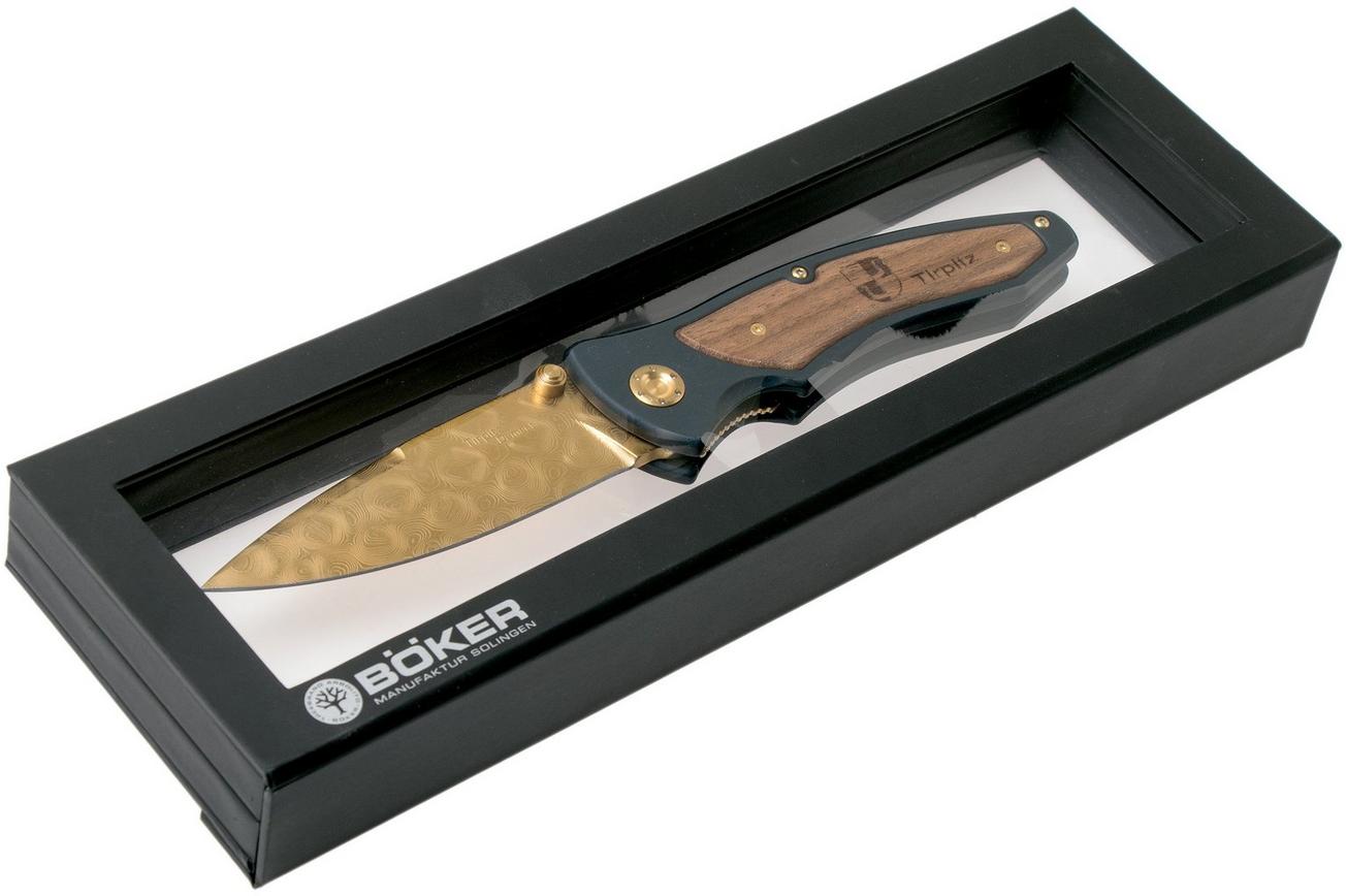 Böker Tirpitz Damast Gold Limited Edition 110194DAM zakmes
