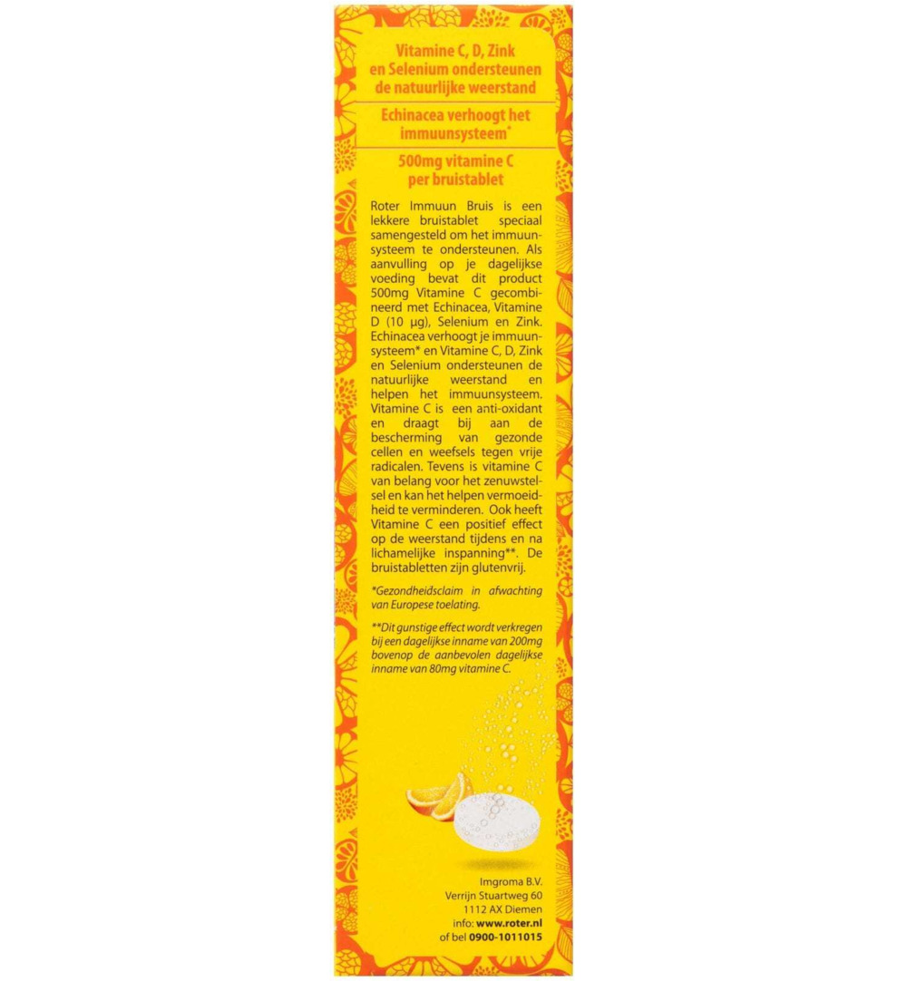 Roter Immuun bruistabletten met Vitamine C & D duopack (20 stuks)