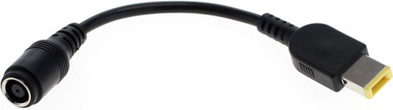 Adapterkabel - Zwart - Voor Lenovo ThinkPad Lader - 0,15 meter