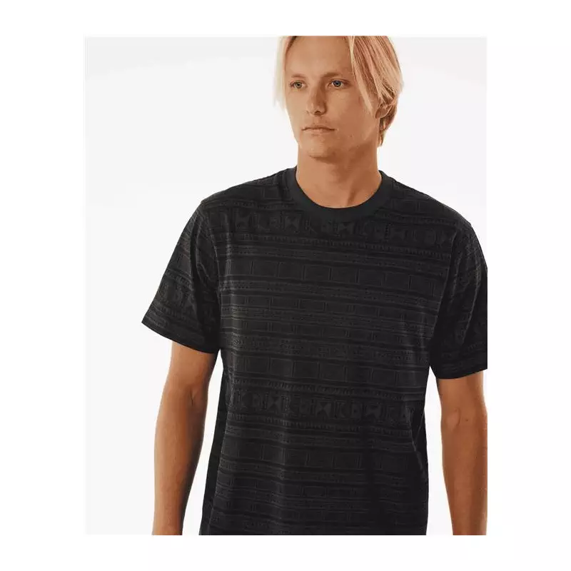 Teeshirt RIPCURL Swc Land Lines Tee Washed Black M