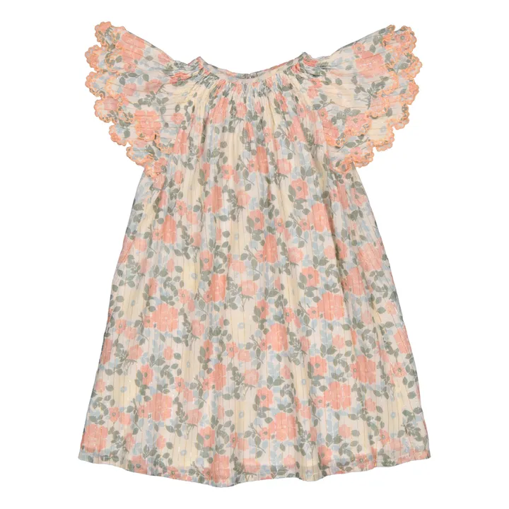 Louis Louise Robe Jinny Métallisée | Rose pâle
