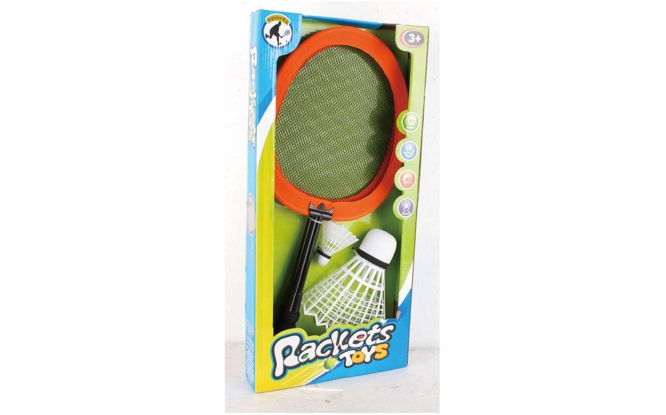 Jumbo badmintonspel met grote en kleine shuttle