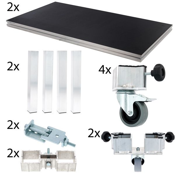 Stairville Tour Stage Drum Riser 2x2 60cm