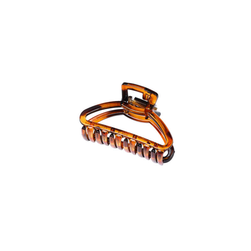 Pince à cheveux brune 6 dents Stella Green 5,5cm