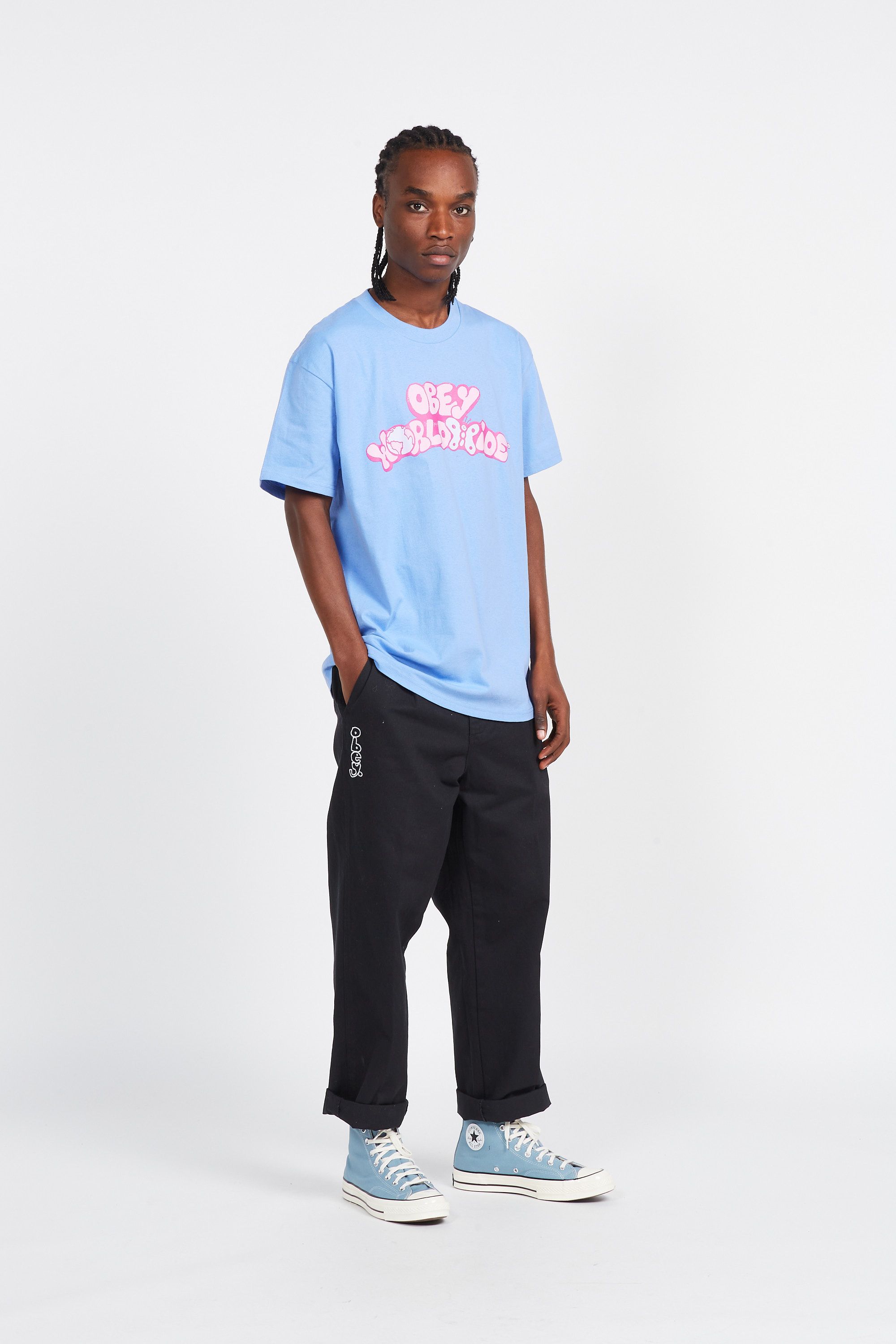 OBEY T-shirt GOBA BUTTERF Violet