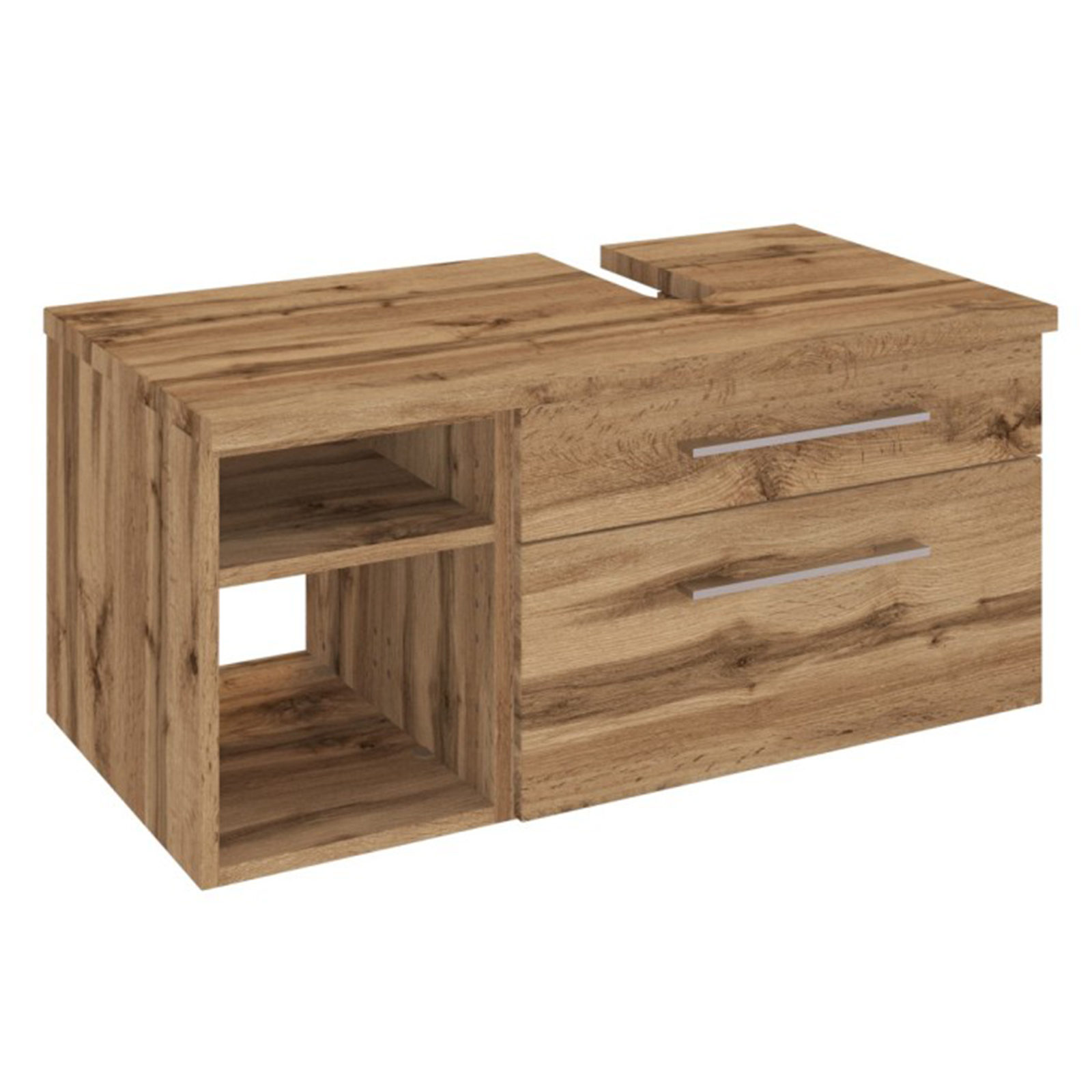 Unterbeckenschrank DAVOS - Wotaneiche - 90 cm breit - rechts