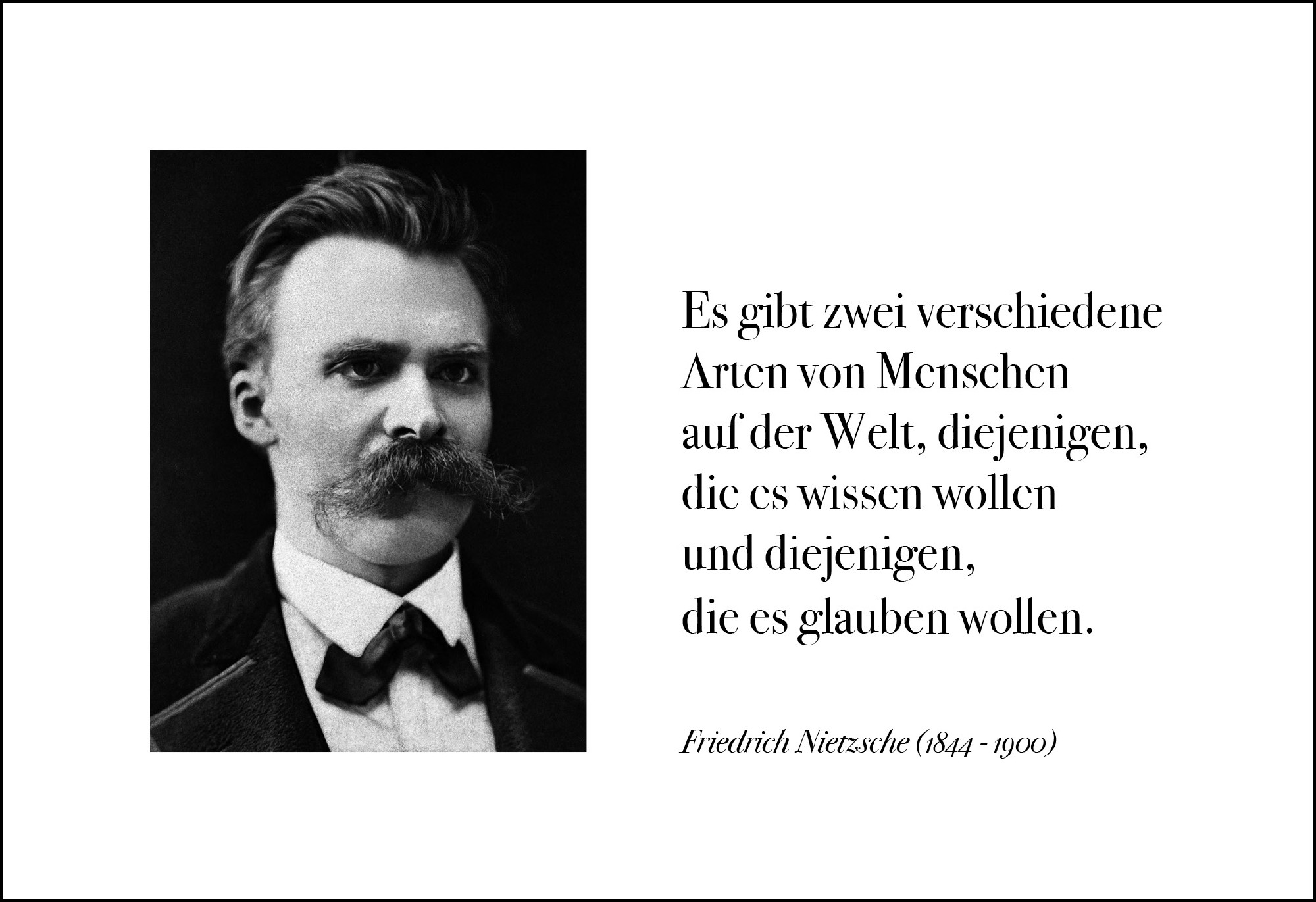 Postkarte 'Es gibt zwei Arten von Menschen' günstig bestellen