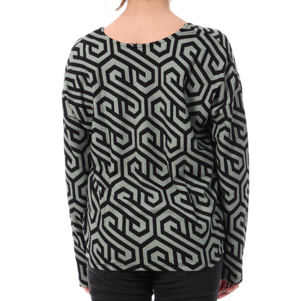 Vero Moda Blouse Verte/Noire Femme Vero Moda Merve