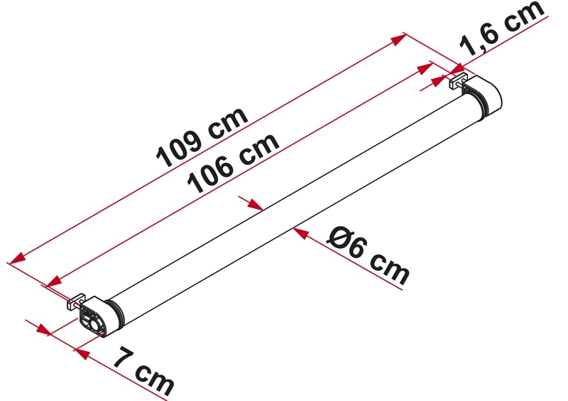 Fiamma Roller Roof Rail Rolle für Dachreling