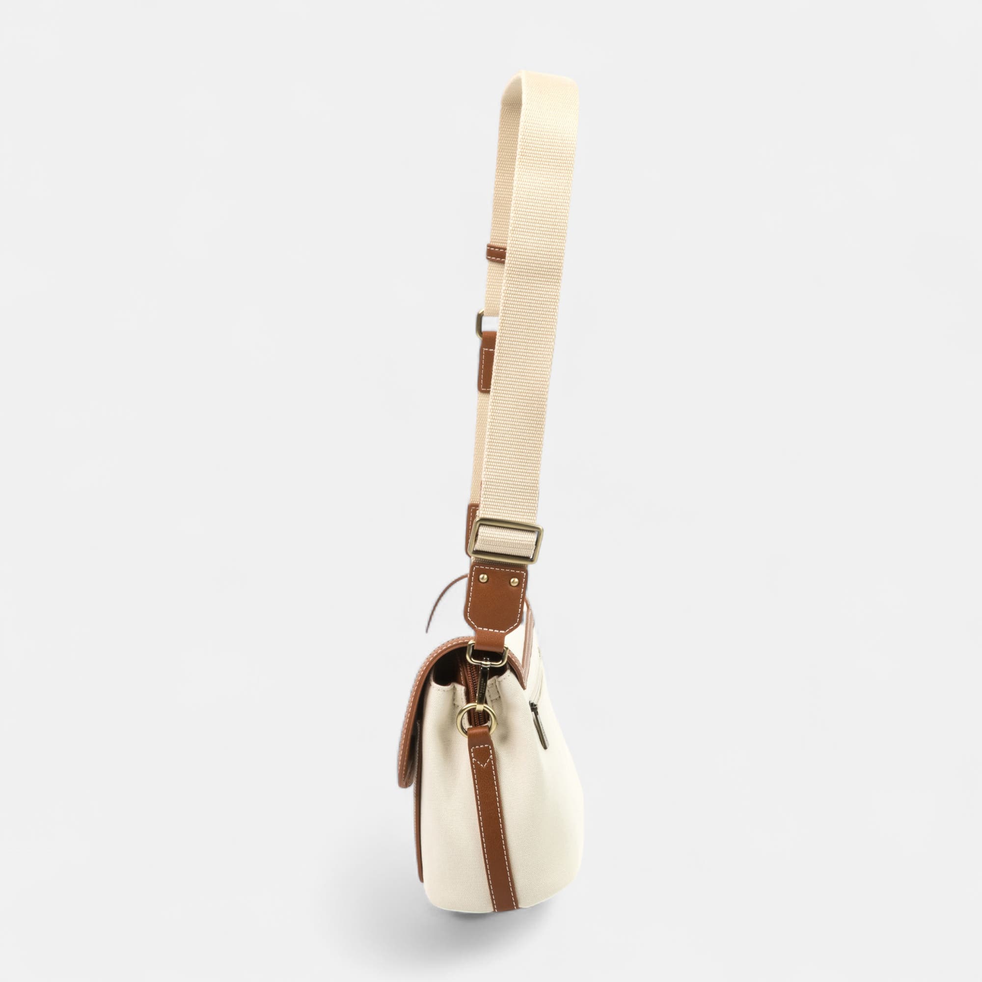 Sac bandoulière beige