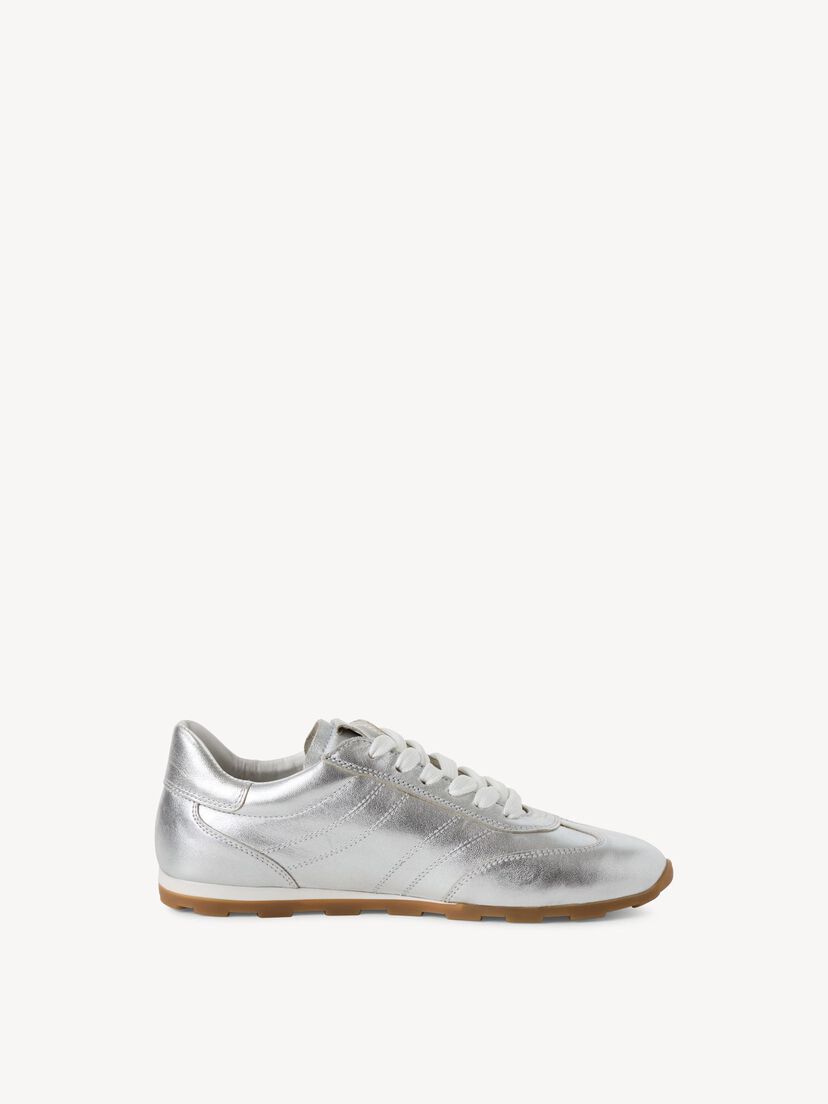 Leren Sneaker - zilver