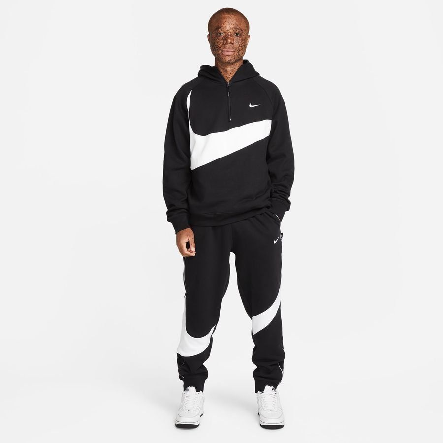 Nike Bas de Survêtement Swoosh Fleece - Noir/Blanc
