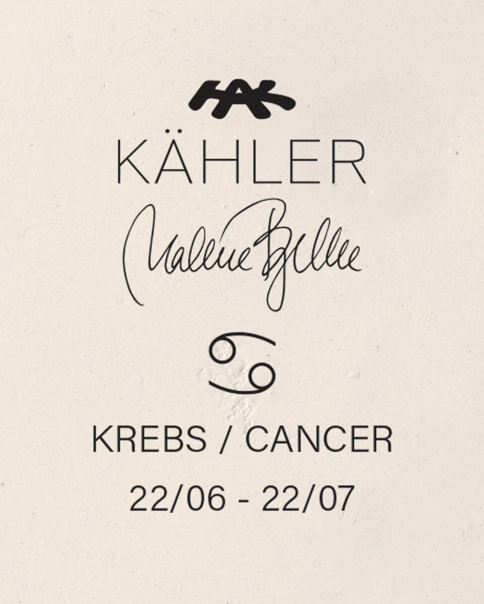 Kähler  Astro Krebs, hvid - H16 cm.