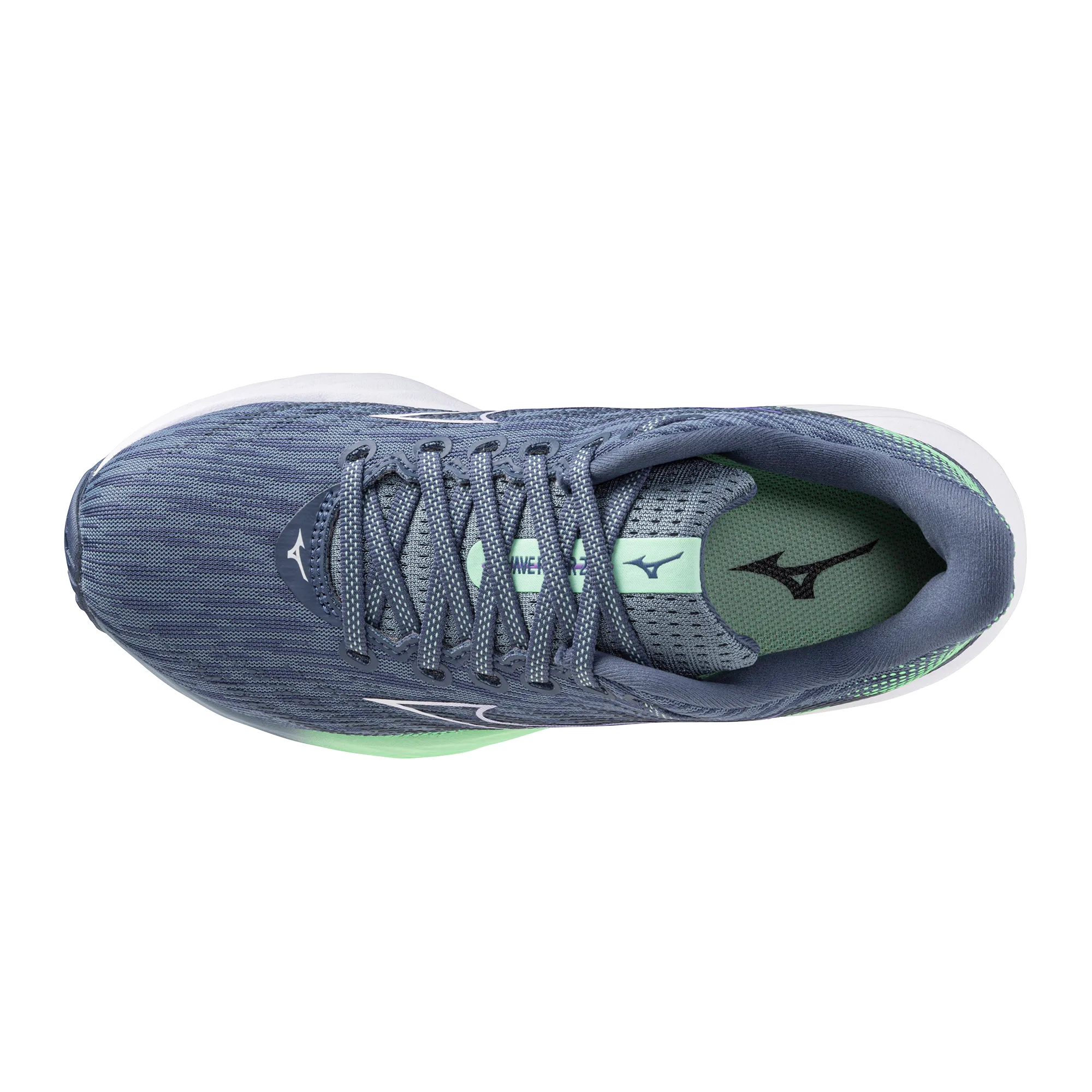 Mizuno Women's Wave Rider 28 Citadel/white/neo Mint