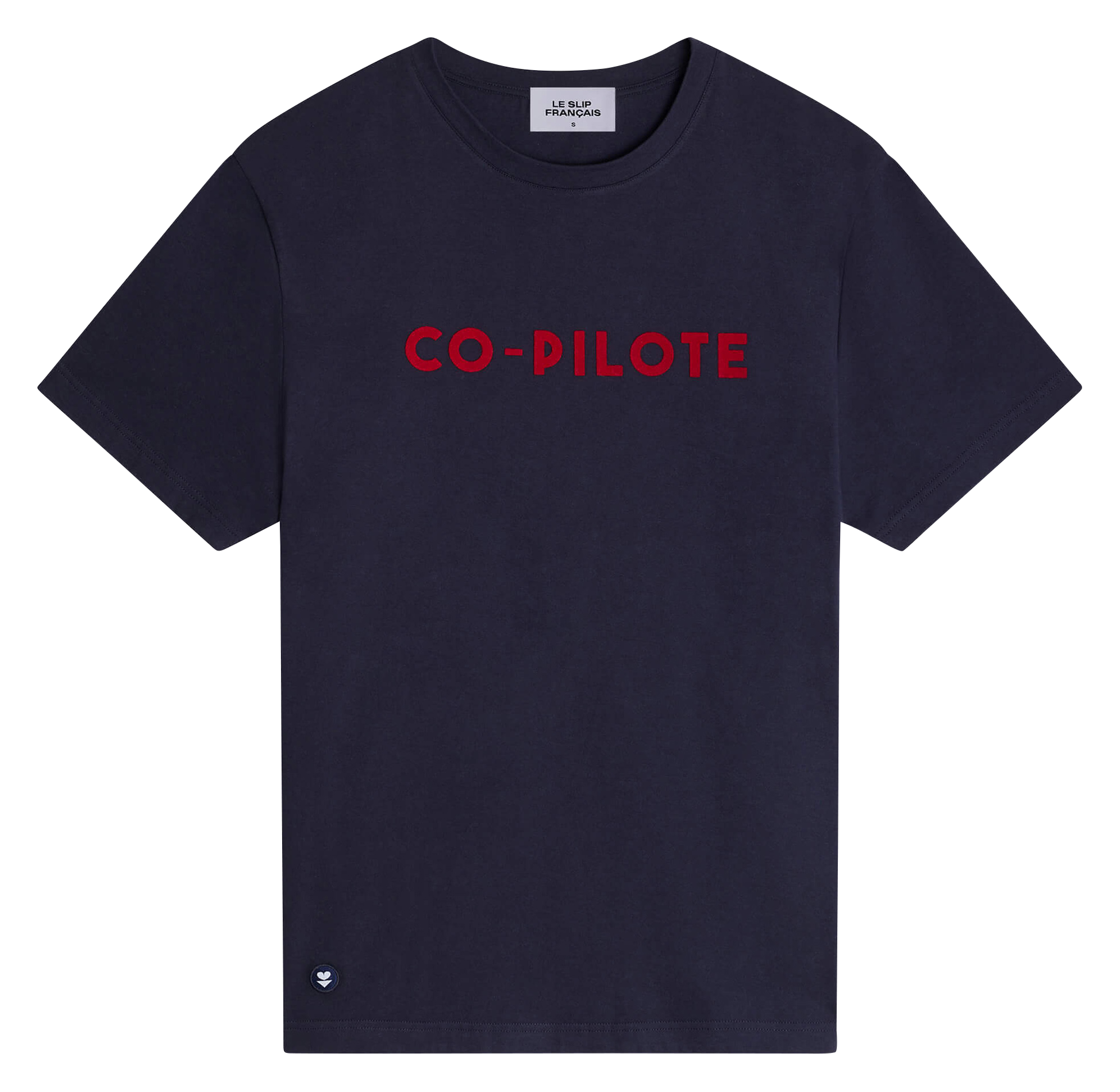 JEAN - Tee-shirt col rond en coton | Bleu
