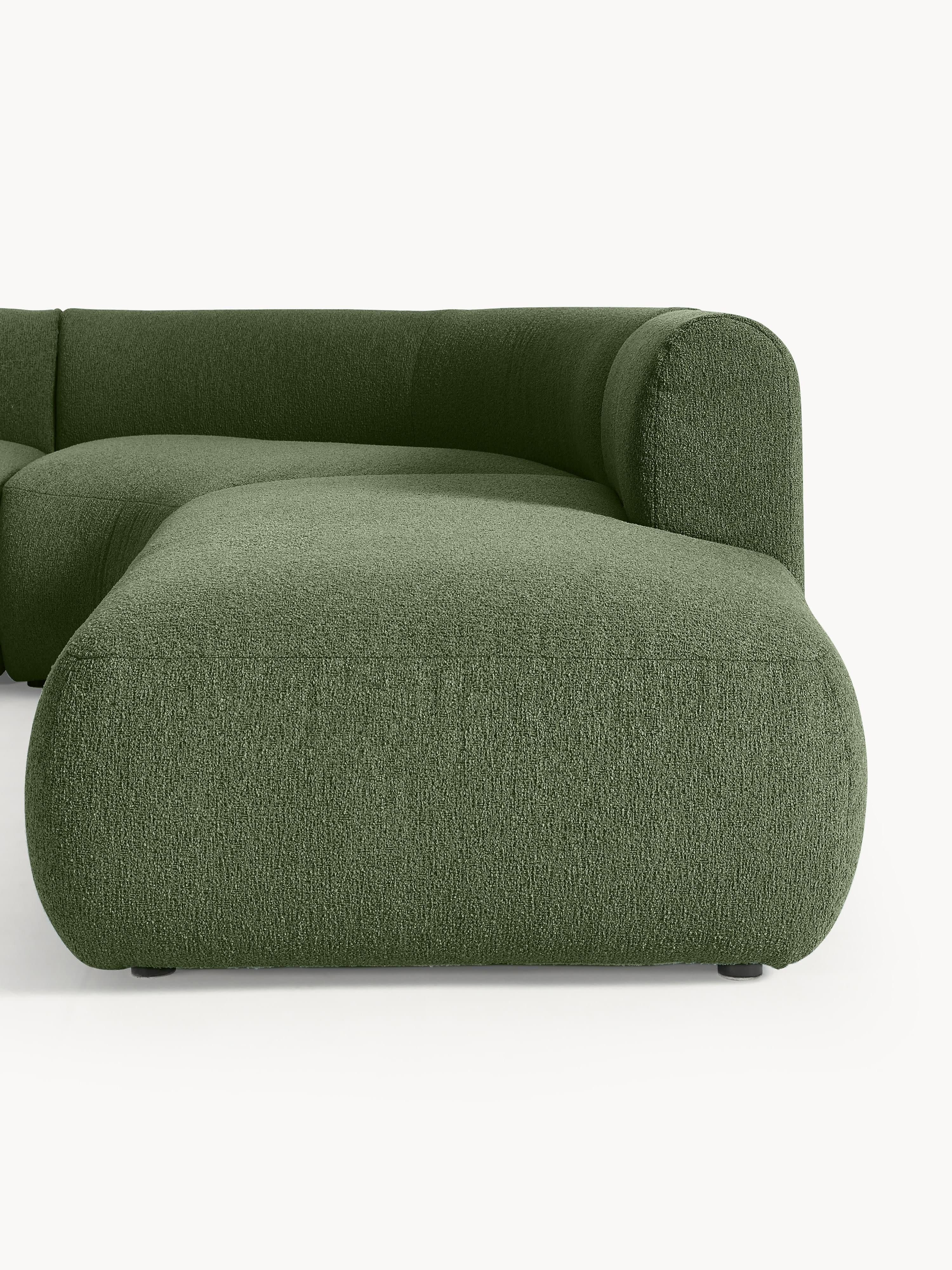 Modulaire bouclé hoekbank Sofia (4-zits)