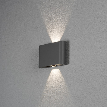 Konstsmide buitenlamp Chieri 7854 powerled  2-lichts antraciet