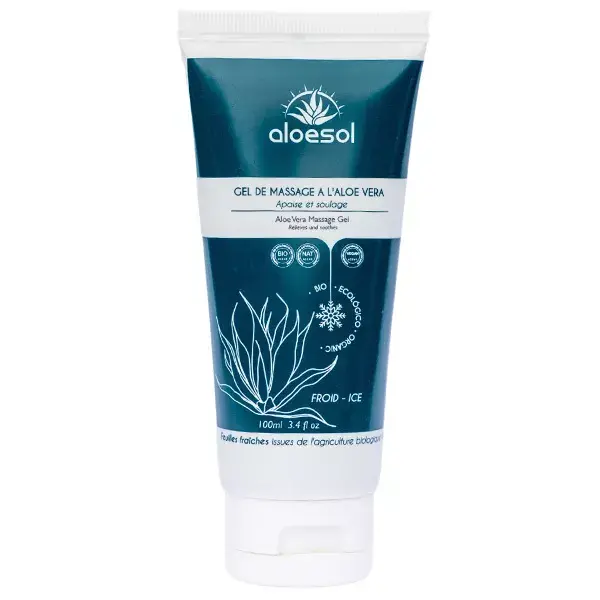 Gel de Massagem Aloesol Ice Effect com Aloe Vera Orgânica 100ml