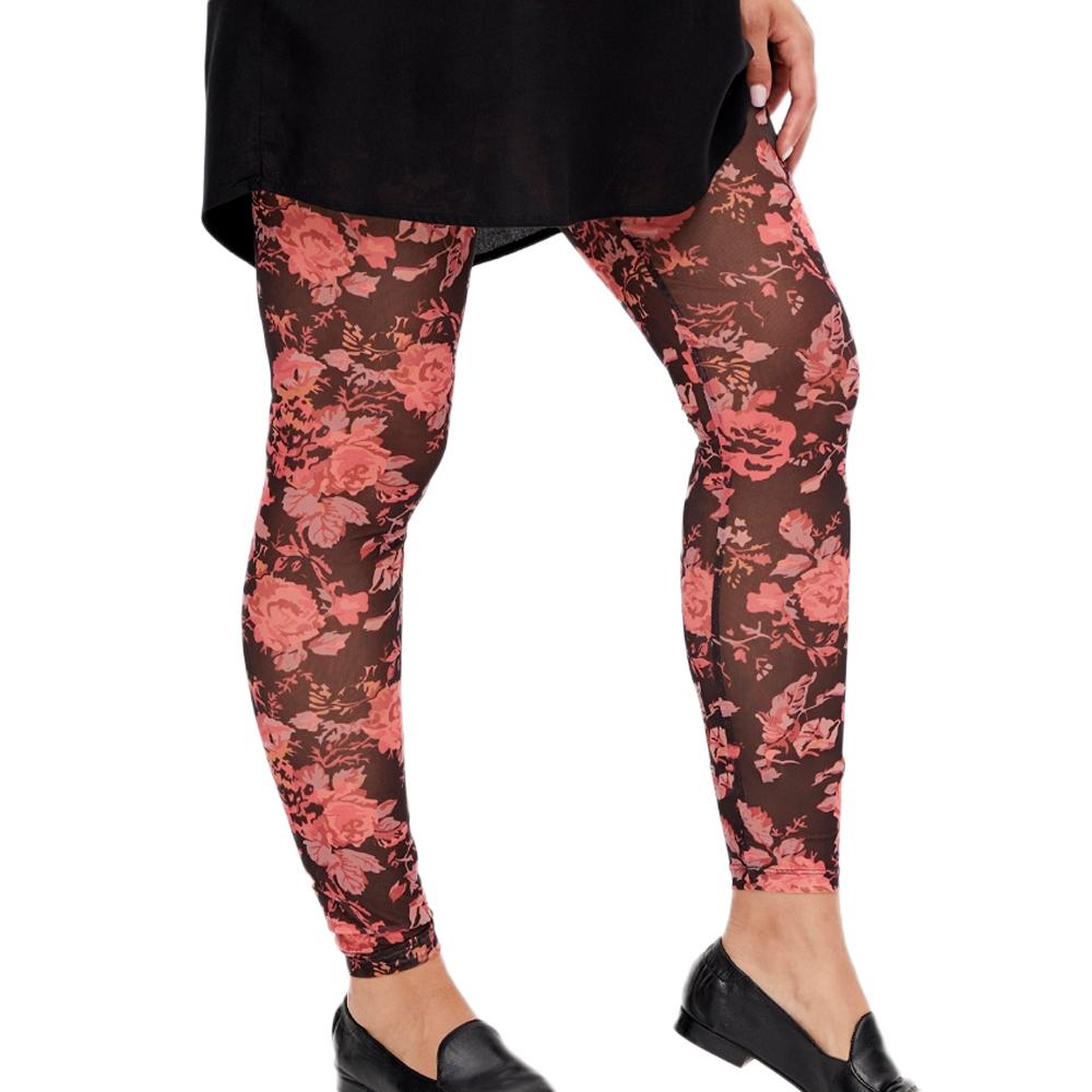 Mamalicious Legging de Grossesse Rouge Femme Mamalicious Mesh