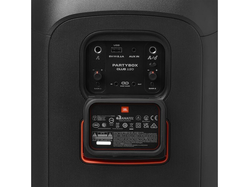JBL Bluetooth Speaker PartyBox Club 120 Schwarz Tragbarer Bluetooth-Party-Lautsprecher