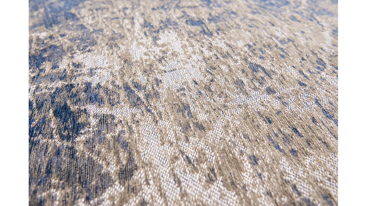 Vloerkleed Abyss Blue 8629 Mad Men Cracks  | Louis de Poortere