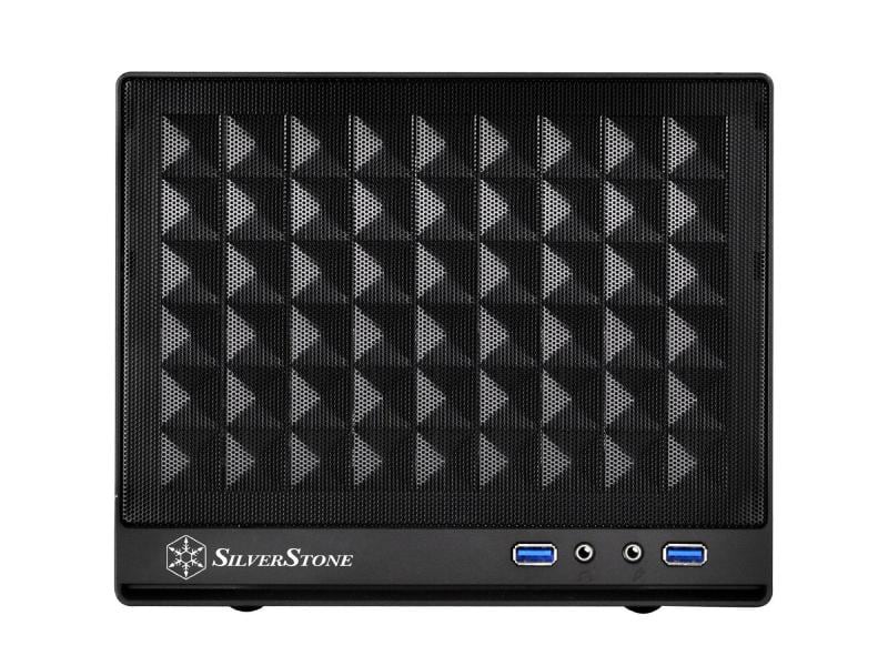 SilverStone PC-Gehäuse SST-SG13B Kompaktes Gehäuse der Sugo-Serie