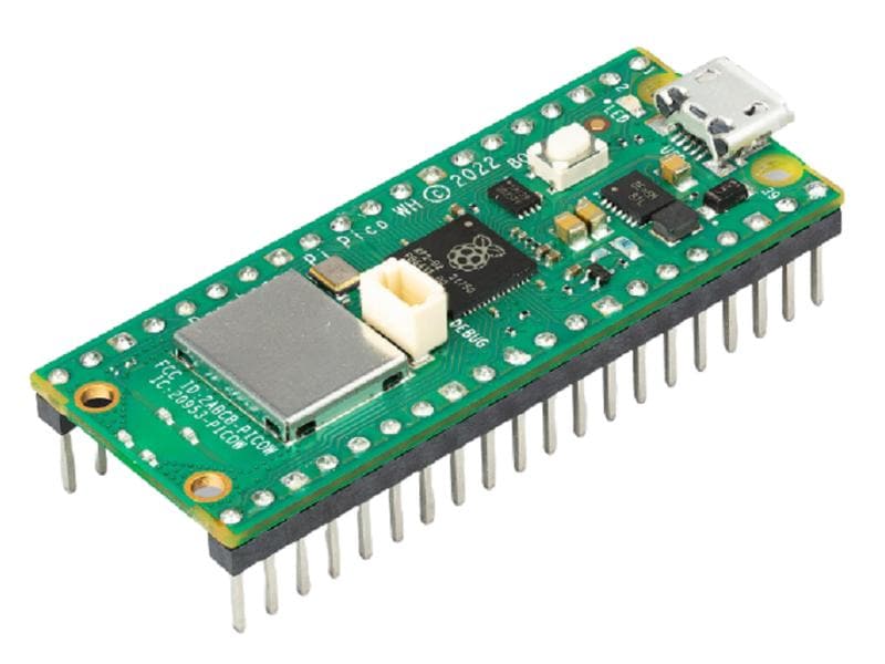 Raspberry Pi Entwicklerboard Raspberry Pi Pico WH Rev3 264 Singleboard Computer mit Wlan und Pin Header