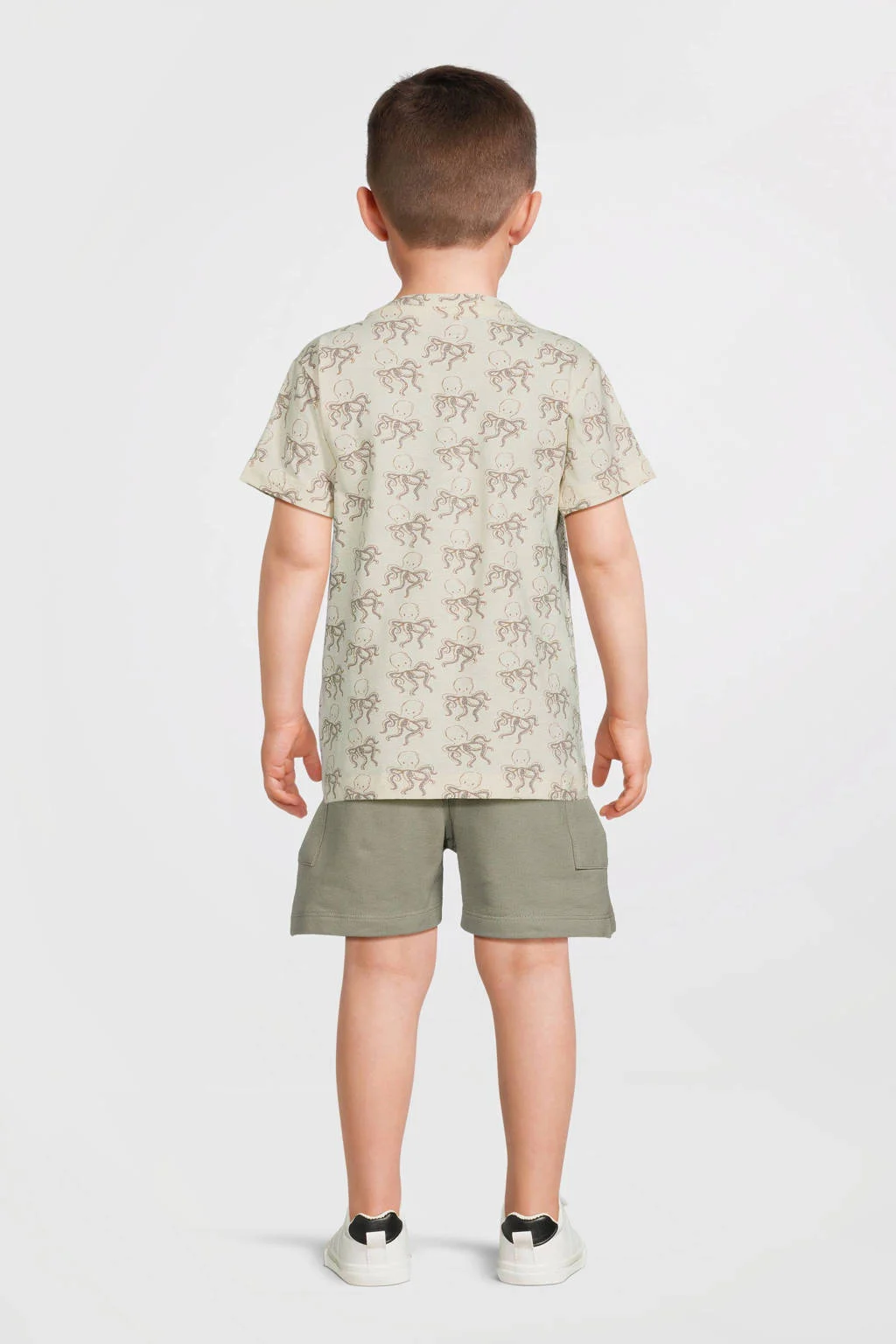 Dirkje sweatshort grijsgroen