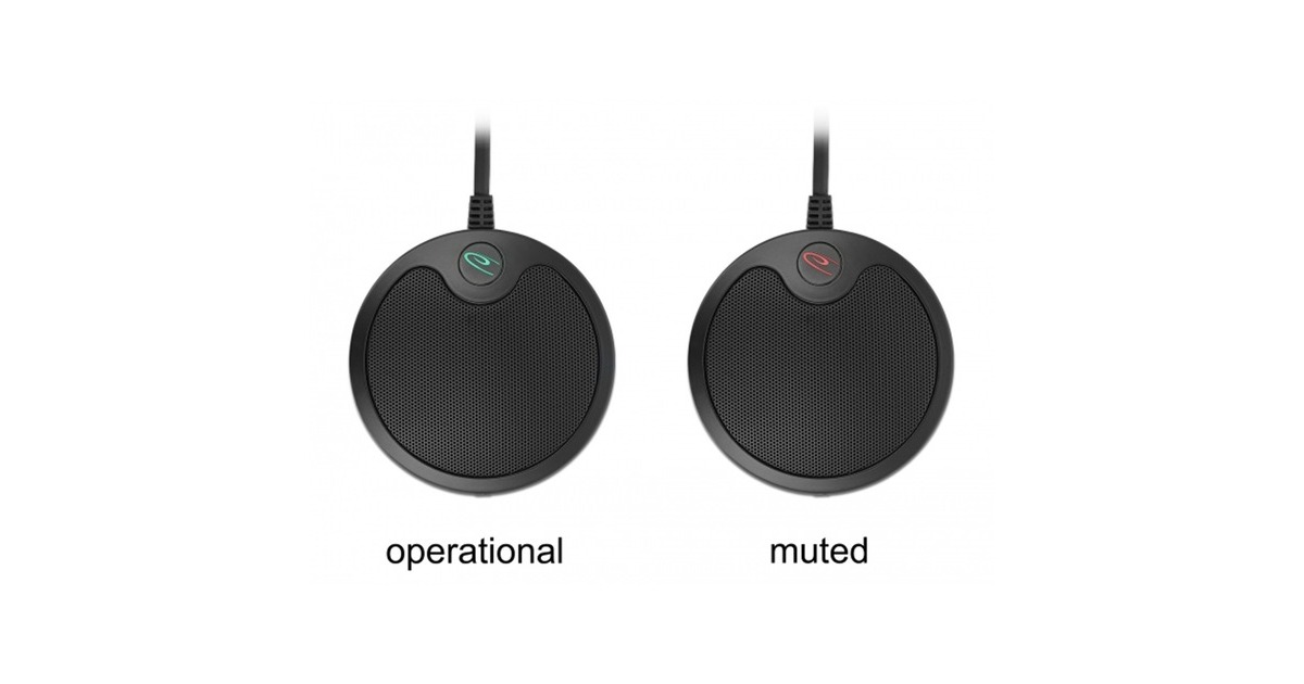 DeLOCKUSB Condenser Microphone Omnidirectional for Conferences microfoon  (Zwart)