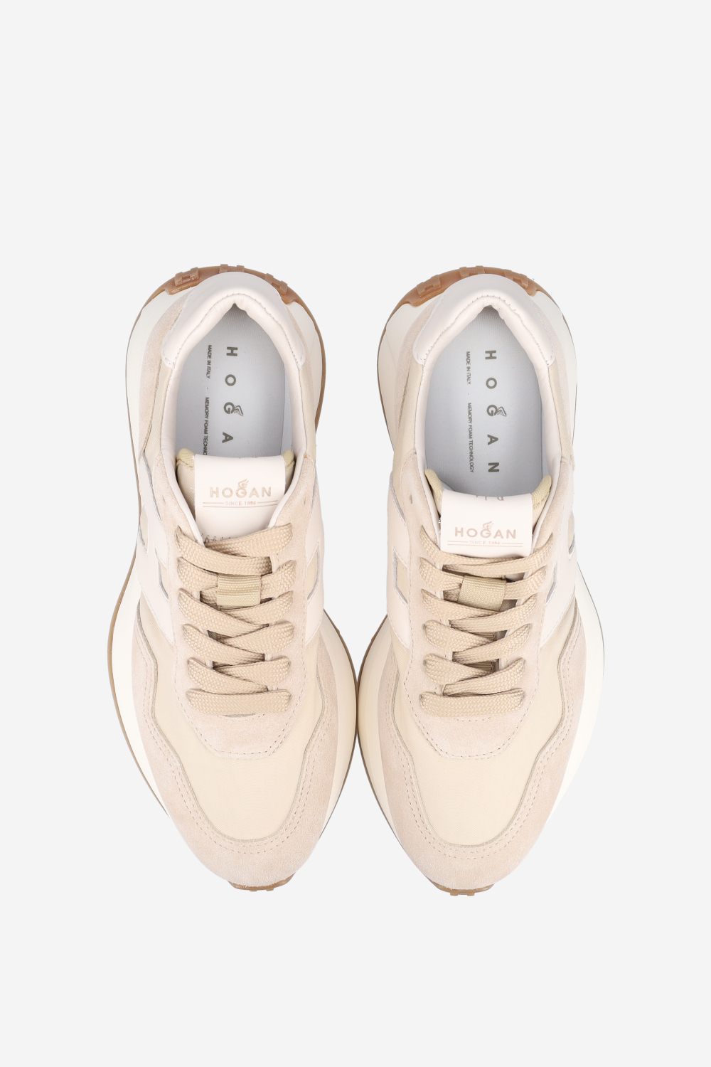 H641 h-patch suede sneakers