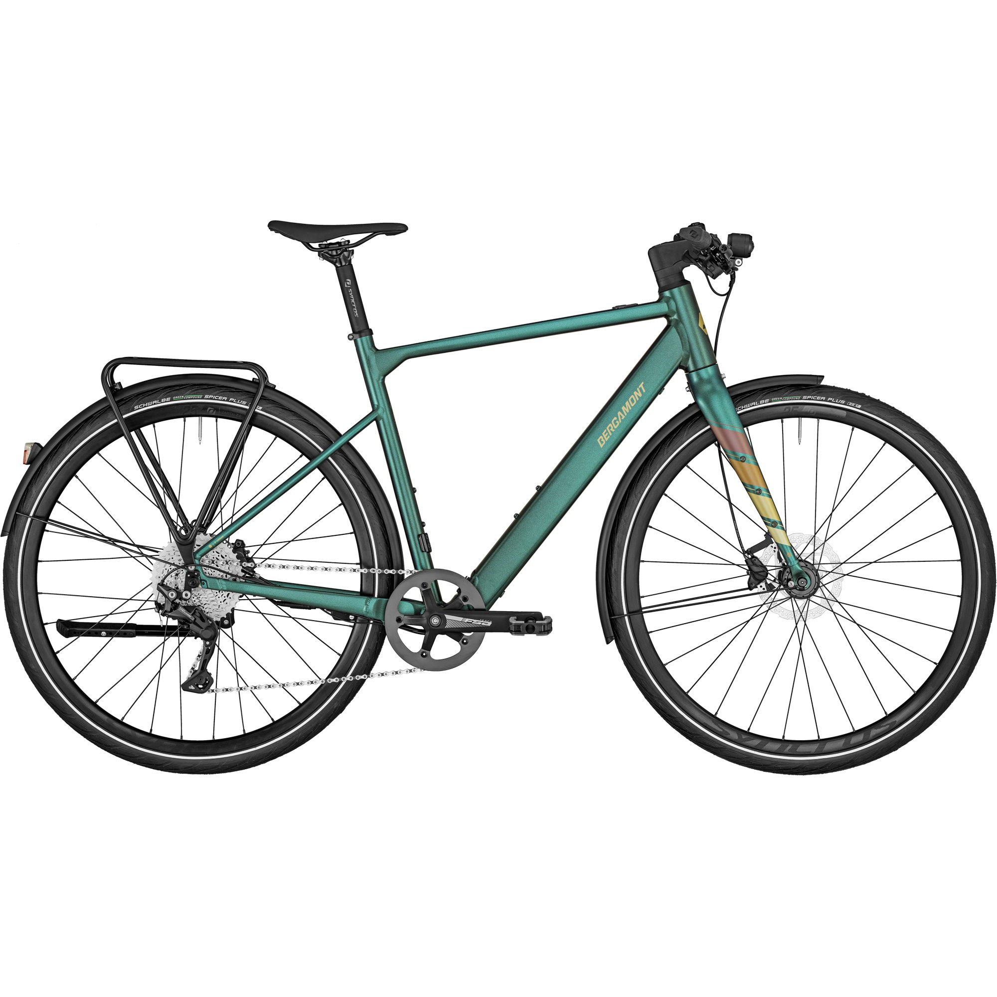 Bergamont E-Sweep Tour Urban E-Bike matt dark green