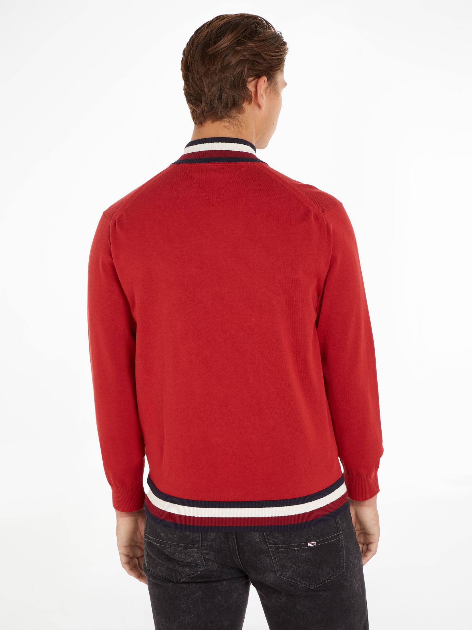 Tommy Hilfiger| Herren Strickjacke GLOBAL STRIPE