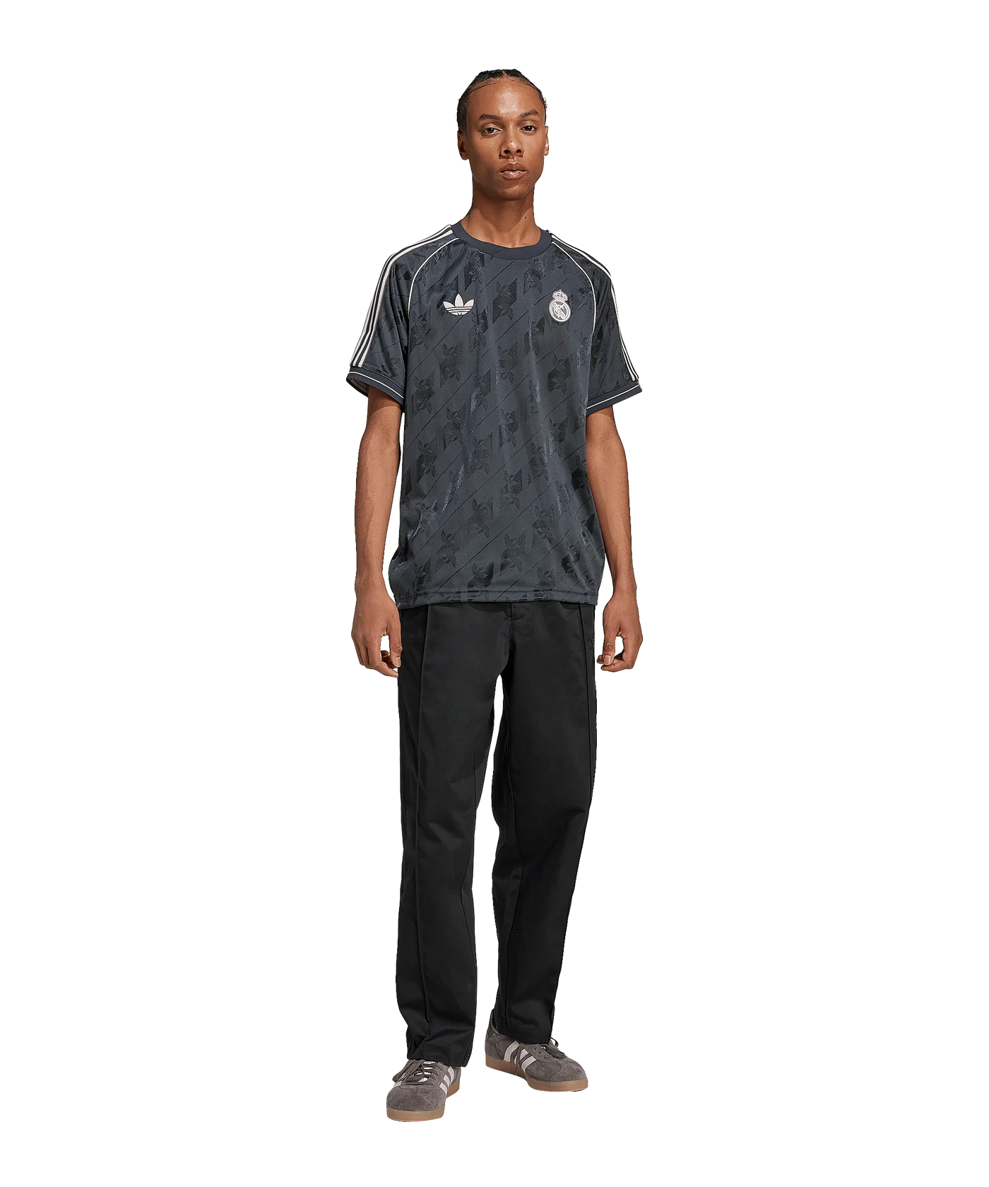 adidas Real Madrid Trainingshirt Grau