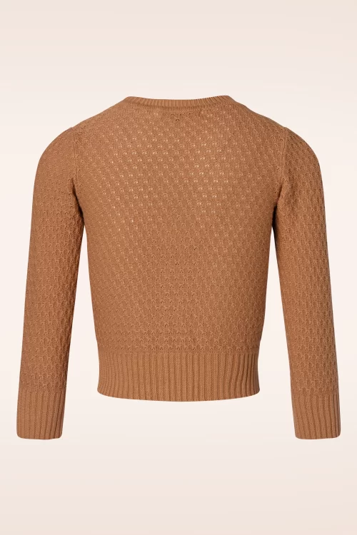 Mak Sweater Jennie vest in camel