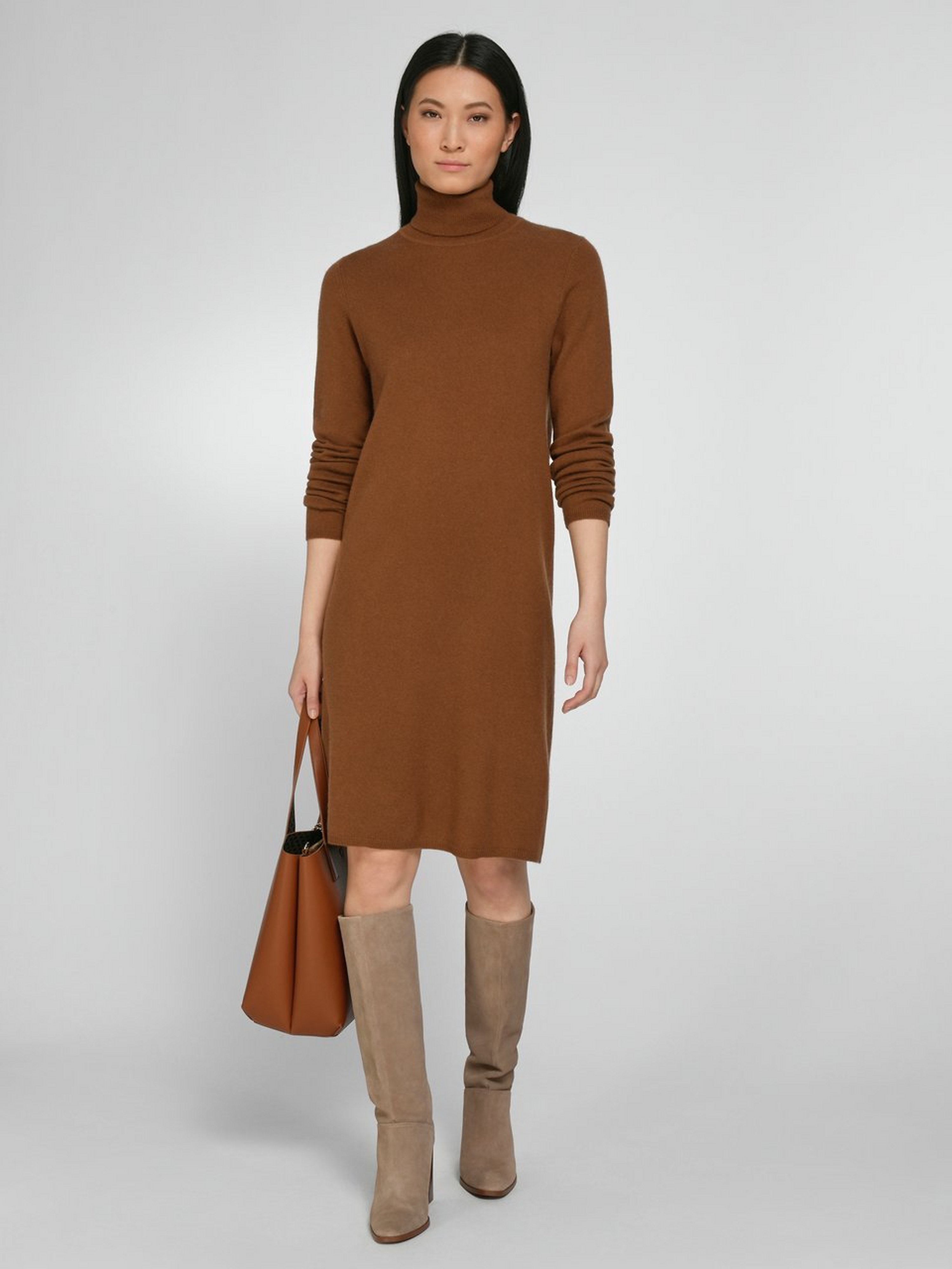 Strickkleid aus Schurwolle und Kaschmir